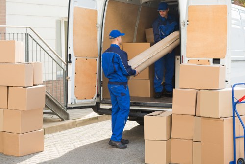 Removals team assisting a home move in Brockley