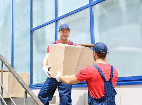 Man with van removal service helping with a house move in Brockley