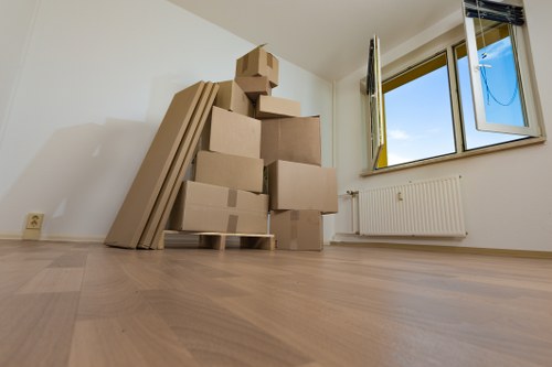 Unpacking service helping a Brockley household settle in