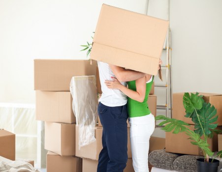 Customer agreeing to UK service terms for a van moving job