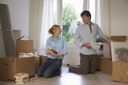 Careful loading of furniture for a Brockley move